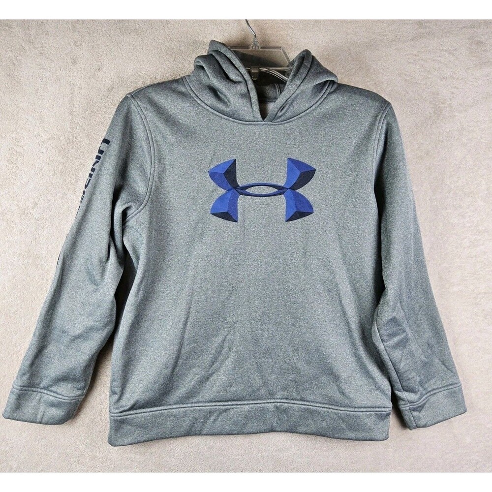 Under Armour Youth Logo Long Sleeve Pullover Hoodie Sweatshirt Size YLG